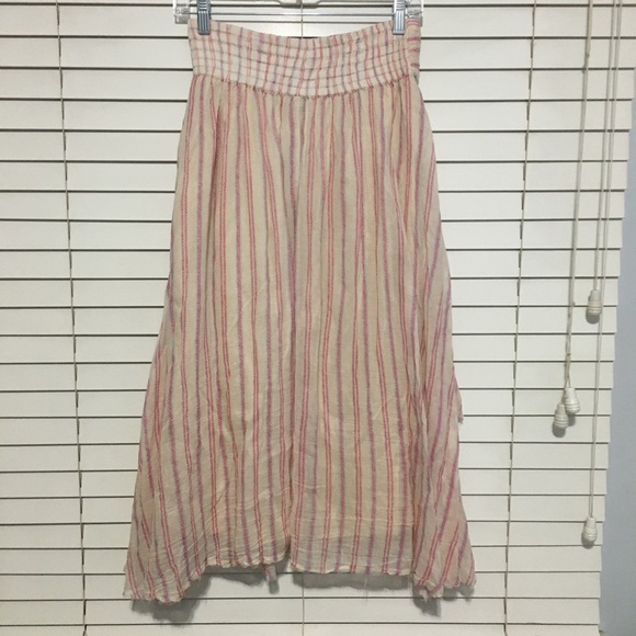 Free People Elisa Striped Midi Skirt - Picture 5 of 5